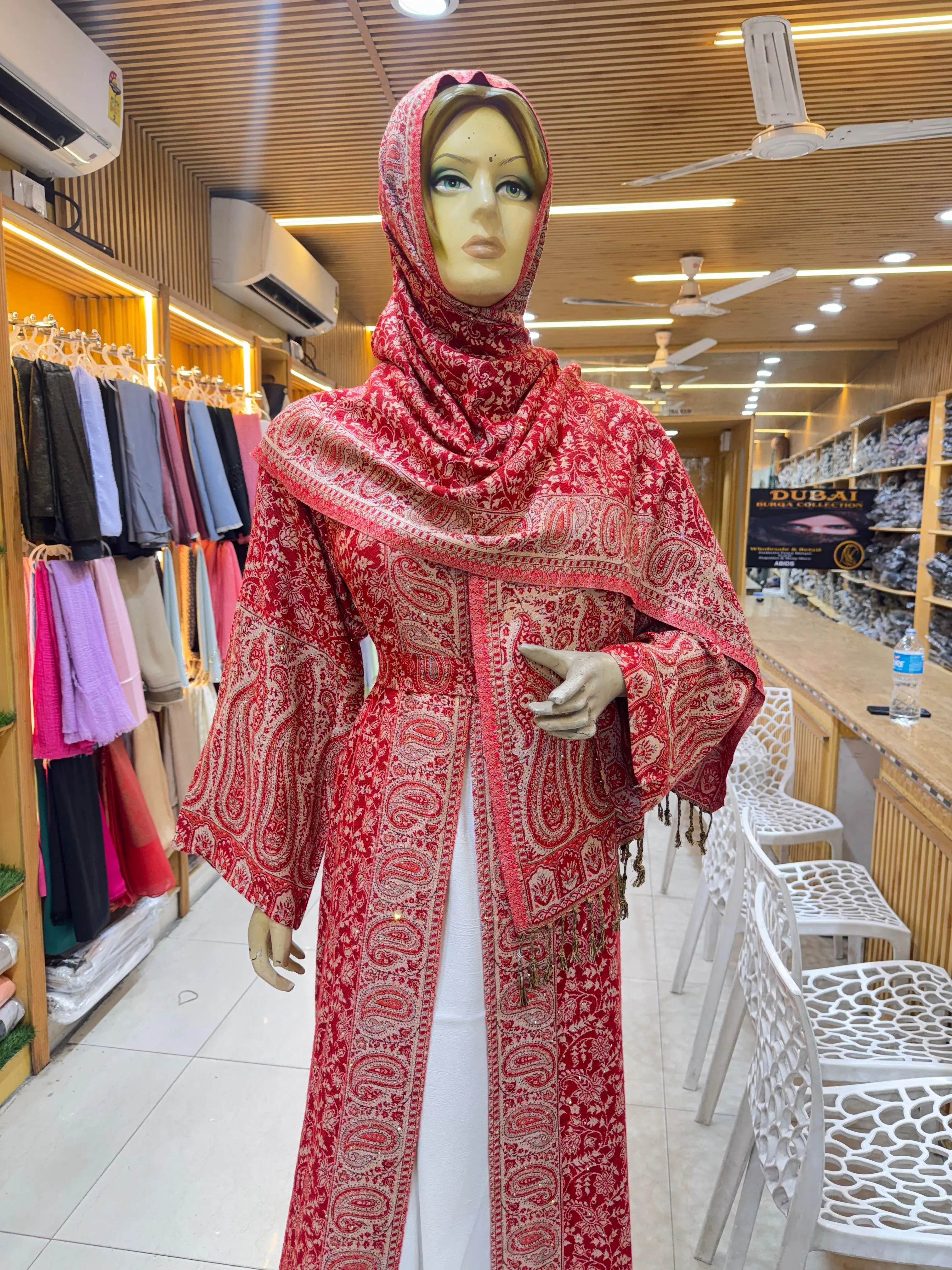 Cream Dubai Abaya